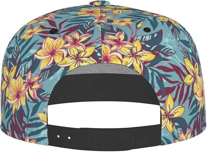 Floral Hawaiian Baseball Hat Adjustable Tropical Flower Snapback Hats Baseball Caps for Women Men