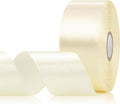Ivory Ribbon 1-1/2 Inch 30 Yards, Cream Satin Ribbon for Gift Wrapping, Flower Bouquet, Crafts, Baby Shower, Christmas, Wedding and Bow Making