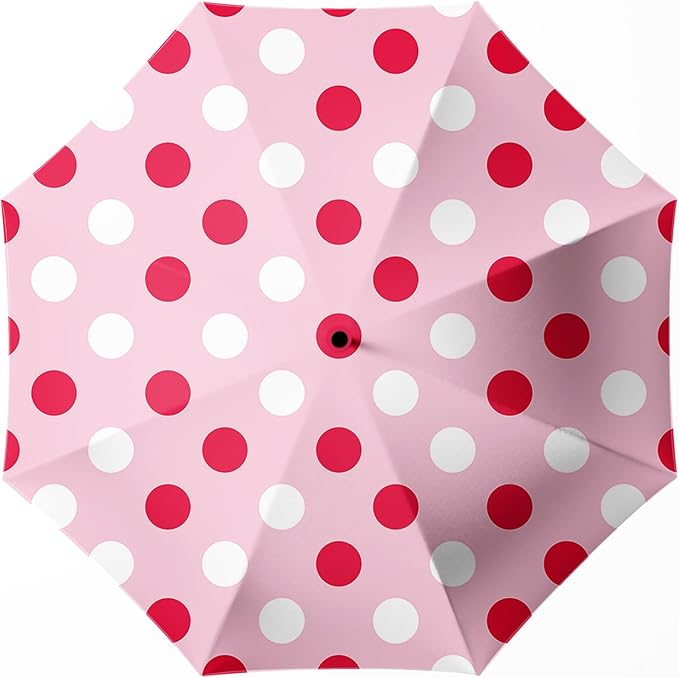 Small Compact Travel Automatic Folding Umbrella for Women, Portable Lightweight, Rain, Wind, UV Sun Shade