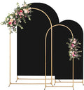 Metal Arch Backdrop Stand and Cover Set, 8FT, 7.2FT Party Backdrop, Easy to Assemble, Backdrop Stand for Parties, Birthday, Baby Shower