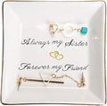 HOME SMILE Ceramic Ring Dish Jewelry Tray for Mom Sister Friends