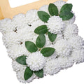 Artificial Flowers, 25pcs Artificial Rose for DIY Wedding Bouquets Centerpieces Arrangements, White Dahlia Flowers with Stem for Bridal Shower Party Home Decorations