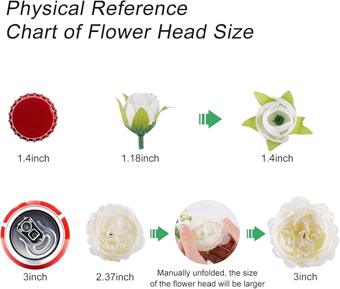 4 Bundles Artificial Peonies Silk Flowers, White Faux Peony Bouquet Florals Arrangements Decor for Farmhouse Home Boho Wedding Table Centerpiece, Fake Plastic Flowers Bulk Vase Decoration (White)