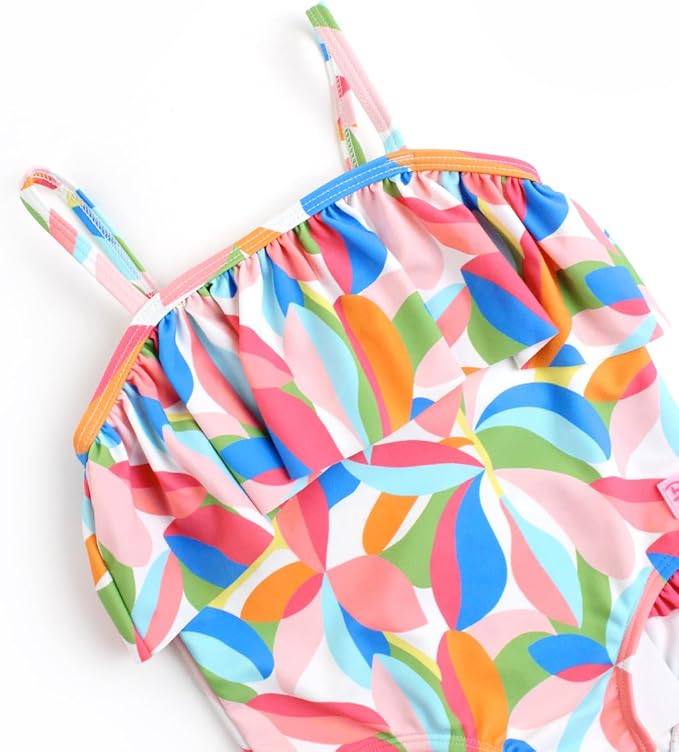 RuffleButts® Baby/Toddler Girls Ruffle Strap One Piece Swimsuit w/UPF 50+ Sun Protection
