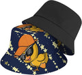 Bucket Hat for Women Men Unisex Sun Cap Packable Outdoor Fisherman Hat Headwear,Reversible Double-Side-Wear