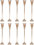 Trumpet Vase Floral Centerpiece Riser Stand, 10 Pcs Flower Trumpet Vases Table Decorative Versatile Metal Tabletop Flower Stands for Wedding Table Centerpieces Aisle Guides Party Decorations