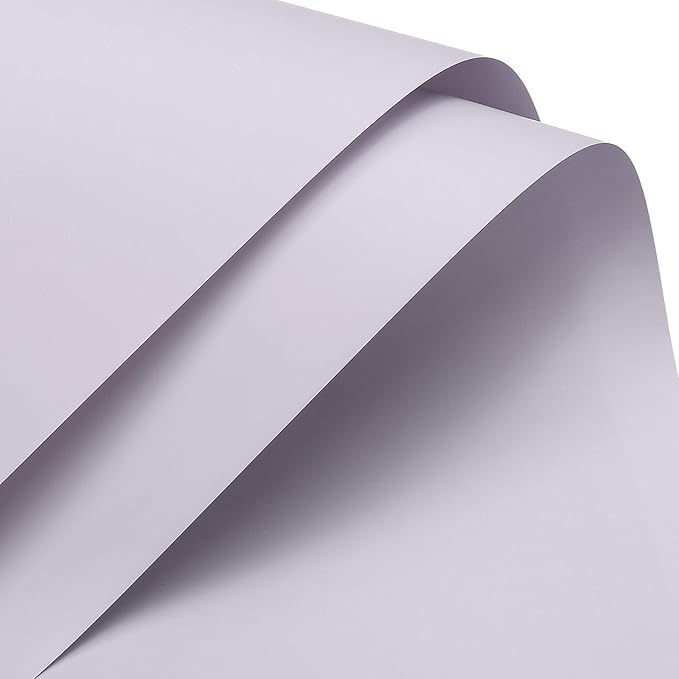 MECCANIXITY Pearlescent Film Flower Wrapping Paper 22.8x22.8 Inch Waterproof for DIY Crafts, Gift/Gift Box Packaging Smoky Purple 10 Pcs