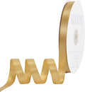 Light Gold Satin Ribbon, Double Faced 1/2 Inch X 50 Yards Light Gold Ribbon, Premium Satin Ribbon for Gift Wrapping, Crafts, Hair Bow Making, Sewing, Flower Bouquet, Wedding Party Decor