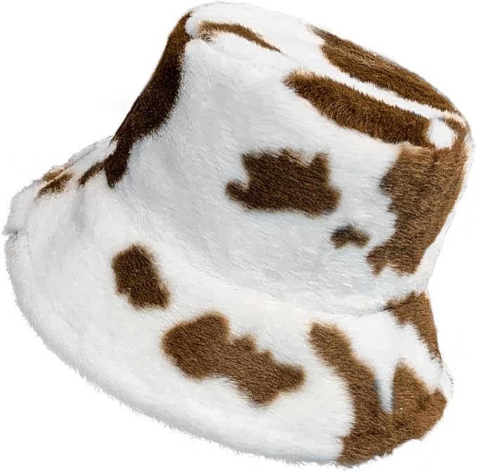 Winter Soft Faux Fur Plush Bucket Hat, Lovely Fisherman Cap, Fashion Outdoor Thick Warm Sun Cap for Women