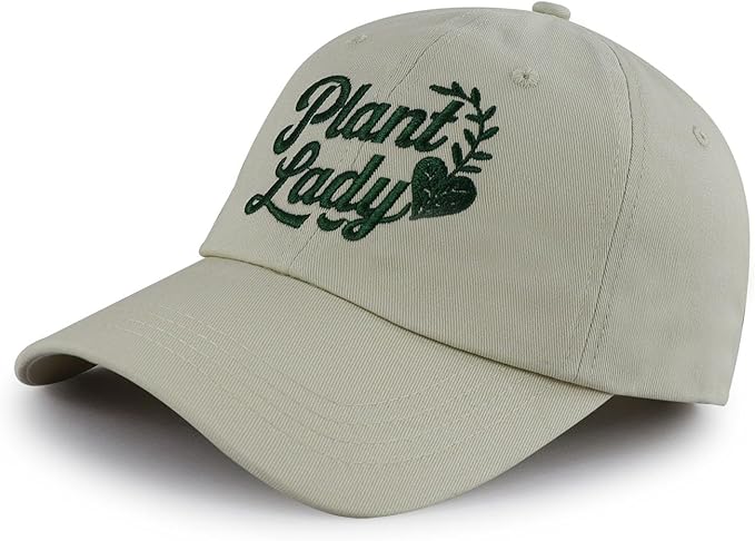 Plant Lady Hats for Women, Adjustable Embroidered Gardening Baseball Cap