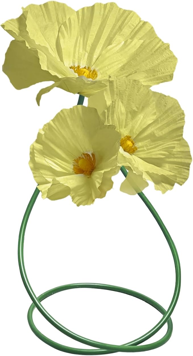 Wedding Giant Flowers Decorations, Large Paper Flowers, Artificial Flower Art Wall Decoration for Reception Banquet Outdoor Ceremony Church Spring Wedding Arrangements 3 Pack (Yellow)
