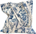 Cotton Canvas Tote Bag Reusable Soft Grocery Cloth Bag Floral Shoulder Bag for Beach Travel Shopping