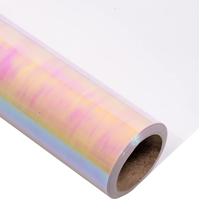 LeZakaa Pink Wrapping Paper Roll, Holographic Iridescent Wrapping Paper for Birthday, Valentine's, Mother's Day, Wedding, Baby Shower, Holiday, Large Roll, 30 inches x 32.8 Feet (92.9 sq.ft.)