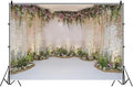 AOFOTO 7x5ft Wedding Backdrop Romance Archway Bridal Shower Flowers Wall Curtain Cradle Ceremony Banner Background for Photography Vinyl Anniversary Birthday Party Decoration Photoshoot Studio Props