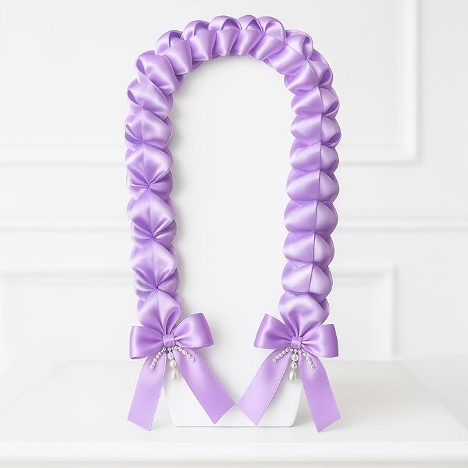 KINGLAKE Lavender Satin Ribbon – 1 1/2'' x 100 Yards Polyester Light Purple Satin Ribbon for Gift Wrapping, Wedding & Party Decoration, DIY Crafts, Floral Bouquets, Wreath Bows