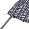 Chenkou Craft Grey 25 Yards 1/4" Velvet Ribbon Lots Bulk (Grey, 1/4"(6mm))