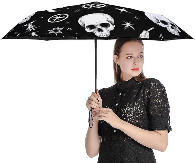 Fashion 3 Fold Sunny Rain Sunscreen Umbrella Portable Automatic Umbrella