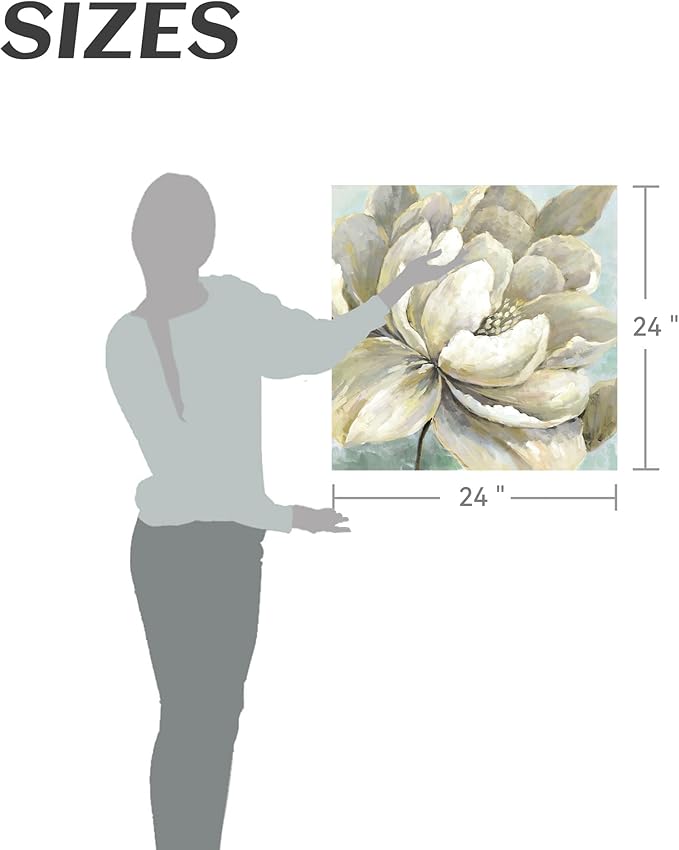 summer melody Vintage Floral Canvas Wall Art - Modern Peony Painting Abstract Botanical Picture Prints Traditional Flower Artwork for Bedroom Living Room