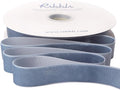Ribbli Dusty Blue Velvet Ribbon 1 Inches Continuous 25 Yard Spool Dusty Blue Christmas Ribbon for Gift Wrapping Crafts Home Decor