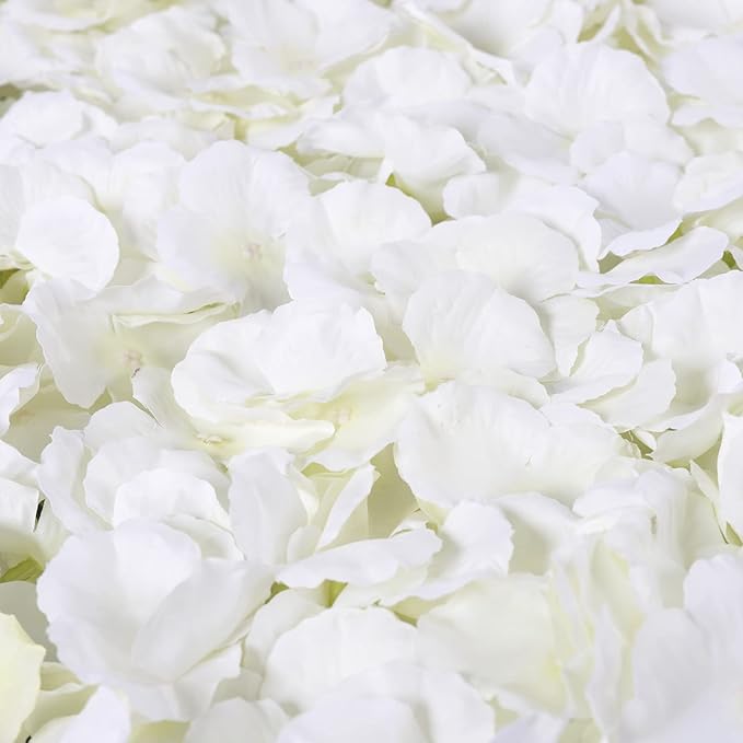16"x 24" Artificial Flower Wall Panels,Flower Wall Mat Silk Flower Panels for Outdoor Garden Backyard Fence Fence Privacy Screen and Indoor Wall Decor(20Pcs White,Style 2)