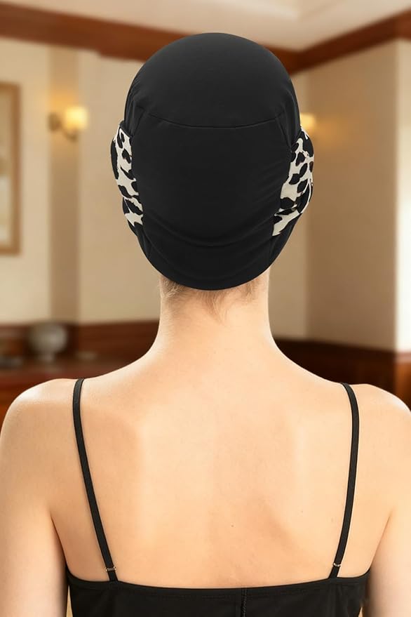 XYIYI Knot Chemo Headwear for Womens Cancer Patients, Stretchy Chemotherapy Headwraps Beanie Hats