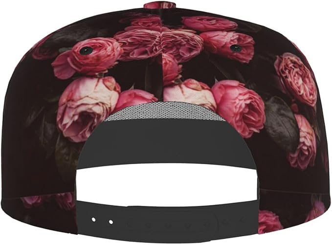 Rose Baseball Cap Adjustable Flower Baseball Caps Womens Hat Rose Flower Baseball Hats for Women Outdoor