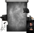 Kate 8x8ft/2.5x2.5m Gray Texture Backdrop Gray Purple Abstract Portrait Headshot Backgrounds for Photoshoot, Photo Video Studio Prop