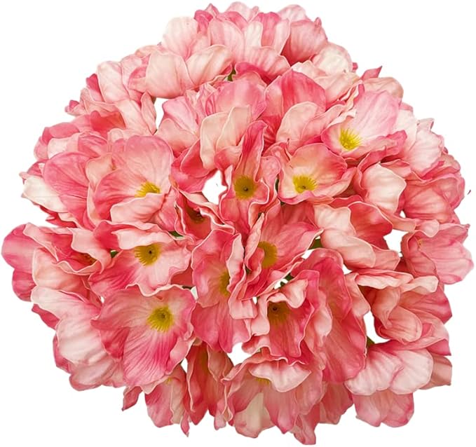 10 PCS High Quaulity Fresh Artificial Mini Real Touch PU/ latex Corn Poppies Decorative Silk fake artificial poppy flowers for Wedding holiday Bridal Bouquet Home Party Decor bridesmaid (Pink)