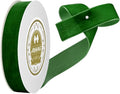 Green Velvet Ribbon - 1 inch x 10 Yards for Gift Wrapping, Crafts, Christmas Decor, Bow Making, Vintage Fabric Green Velvet on The Spool for DIY