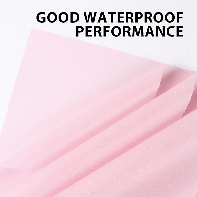 FUHITIM 20 Sheets Flower Wrapping Paper -Waterproof Floral Bouquet Wrapping Paper Used for DIY Crafts, Gift Packaging, Florist Supplies Packaging Paper for Wedding Birthday Gift (Pink)
