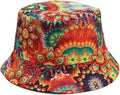 Quanhaigou Bucket Hat for Men Women,Packable Reversible Printed Sun Hats,Fisherman Outdoor Summer Travel Hiking Beach Caps