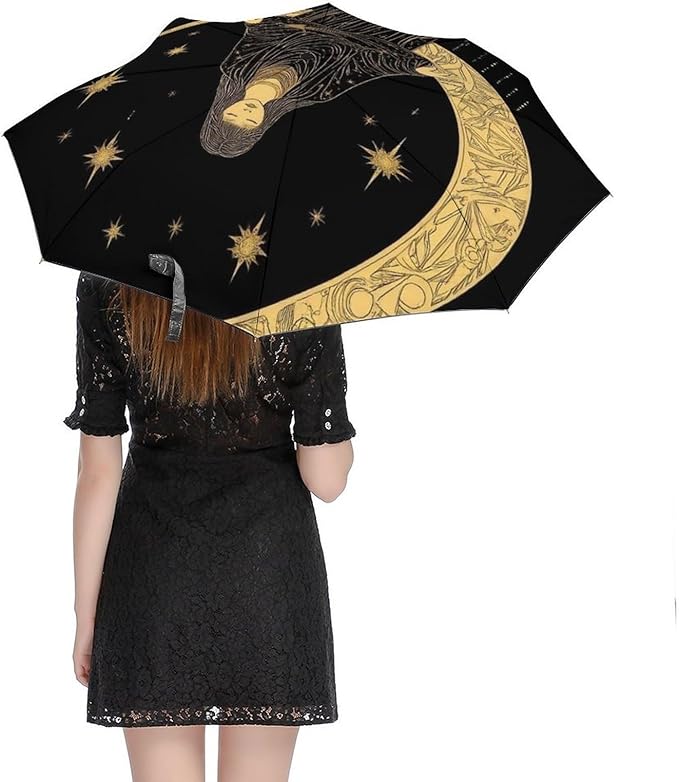 Fashion 3 Fold Sunny Rain Sunscreen Umbrella Portable Automatic Umbrella