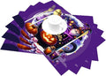 PVC Placemats Set of 4 Wipeable Table Mats Washable Heat Resistant Non Slip Vinyl Dining Table Mat for Kitchen Indoor Outdoor Patio Farmhouse Place Mats Purple Halloween Magic Cauldron Decorative