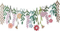 Paper Flower Garland, Party Garlands, Rectangular Paper Leaves Banner Decorations, Wall Decoration, Wedding, Birthday, Baby Shower