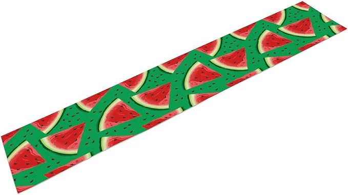 Watermelon Table Runner,Summer Fruit Tropical Birthday Party Decoration Dining Room Home Kitchen Table Decor 13 x 120In