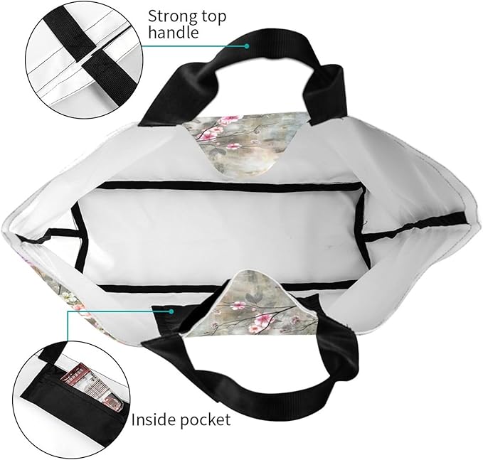 Sunflower Tote Bag For Women, Waterproof Shoulder Bags Big Reusable Grocery Handbag For Shopping Picnic Work Beach