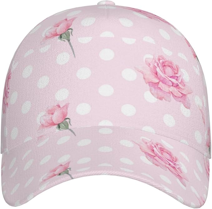 Rose Snapback Cap Womens Baseball Hats Flower Floral Sun Cap Women's Baseball Caps Cute Hats