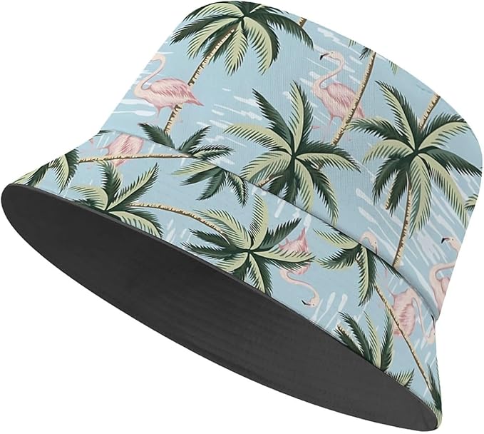 Bucket Hat for Women Men Unisex Sun Cap Packable Outdoor Fisherman Hat Headwear,Reversible Double-Side-Wear
