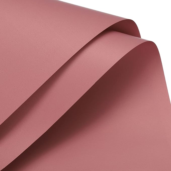 MECCANIXITY 10 Pcs Flower Wrapping Paper 22.8x22.8 Inch Waterproof Florists Wrapping Paper for Florist Bouquet Supplies, DIY Crafts, Gift/Gift Box Packaging Dark Red