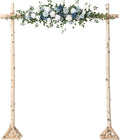 Ling's moment Wedding Arch Flowers - 6.5FT Floral Garland for Ceremony Arbor Backdrop Decoration - Artificial Rose Floral Swag for Sweetheart Table Birthday Party, Baby Shower, Dusty Blue Navy
