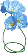 Wedding Reception Decor Giant Artificial Flowers - Large Flower Realistic Paper Flowers for Wedding Ceremony Arch Party Garden Home Decor Indoor Decorations 3 Pack (Blue)