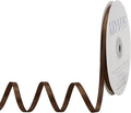 Brown Satin Ribbon, Double Faced 1/4 Inch X 50 Yards Brown Ribbon, Premium Satin Ribbon for Gift Wrapping, Crafts, Hair Bow Making, Sewing, Flower Bouquet, Wedding Party Decor