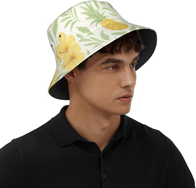Vintage Clovers Bucket Hat Novelty Sun Hats Trendy Fisherman Cap for Men and Women