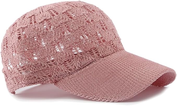 FASHIXD Knit Mesh Baseball Cap for Women - Breathable Summer Trucker Hat