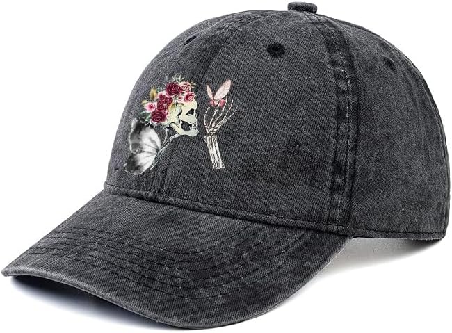 Negi Retro Baseball Cap Denim Hat for Women Female Washed Distressed Adjustable Dad Hats Unconstructed Cotton