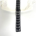 5 Yard Floral Lace Ribbon, Delicate Daisy Lace Trim for Wedding Dresses, DIY Crafts, Clothing, and Curtain Embellishments(Black)