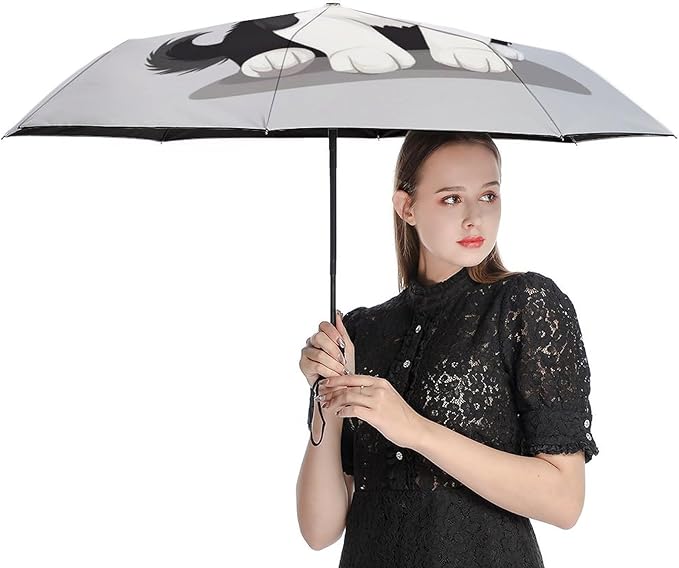 Fashion 3 Fold Sunny Rain Sunscreen Umbrella Portable Automatic Umbrella
