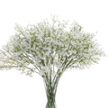 6 Pack Real Touch Artificial Baby's Breath Flowers - 21" Bendable Stems for Wedding Bouquets, Home Centerpieces & Outdoor Decor (Waterproof, Dustproof, White)