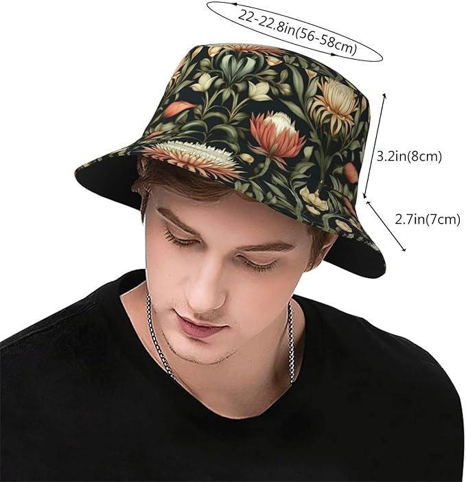 Bucket Hats Fashion Sun Cap Packable Outdoor Fisherman Hat for Women and Men Travel