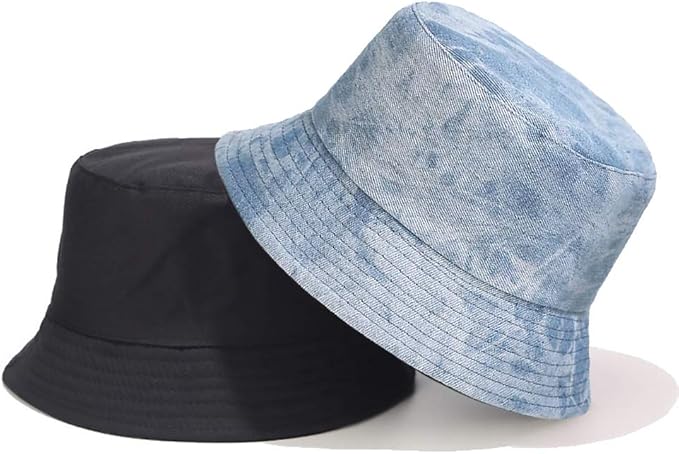 XYIYI Cute Bucket Hat Beach Fisherman Hats for Women, Reversible Double-Side-Wear